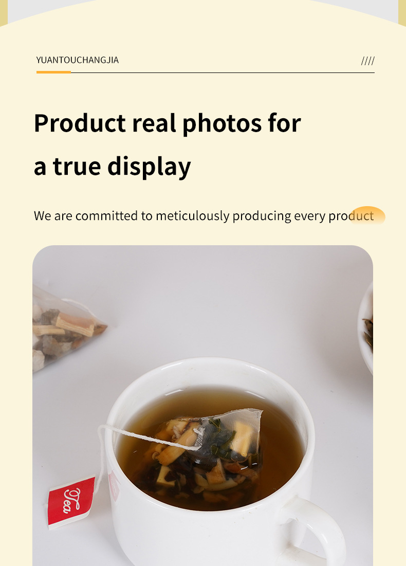 Nine-Ingredient Herbal Tea Jiu Wei Cao Ben Cha 5g x 12 Bags Sugar-Free Hot Brew Blend quality and texture