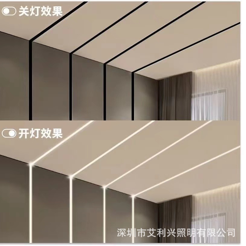 LED嵌入式铝槽长条灯 明装暗装线形铝外壳灯条灯带 定制线型灯槽-阿里巴巴