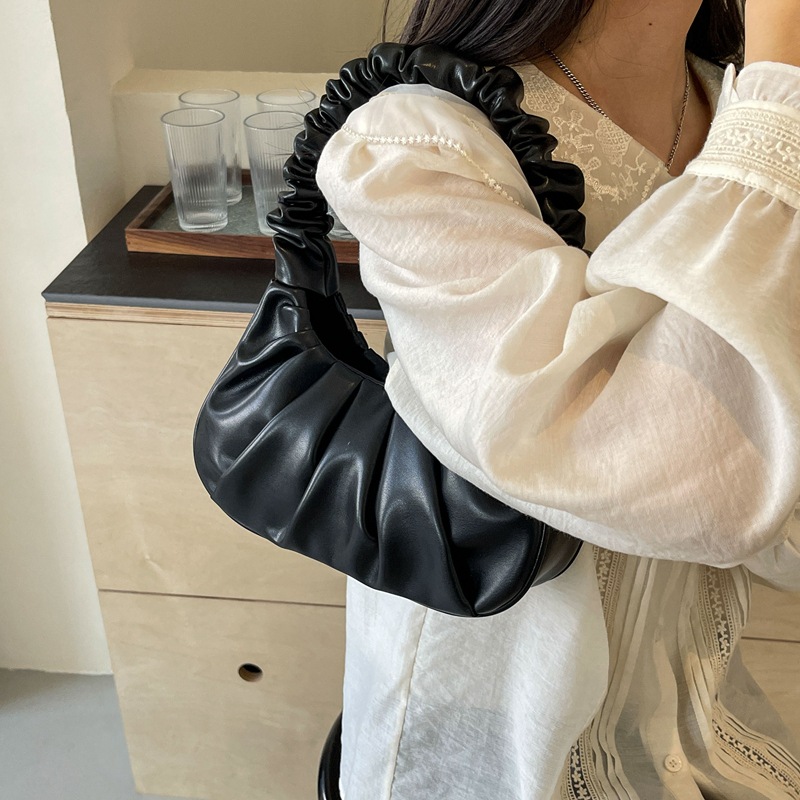 Populiarus mažas moterims skirtas 2024 m. naujas korėjietiškas leidimas madingas universalus sulankstomas krepšys, unikalus madingas krepšys ant vieno peties ir pažastų_voghion.com