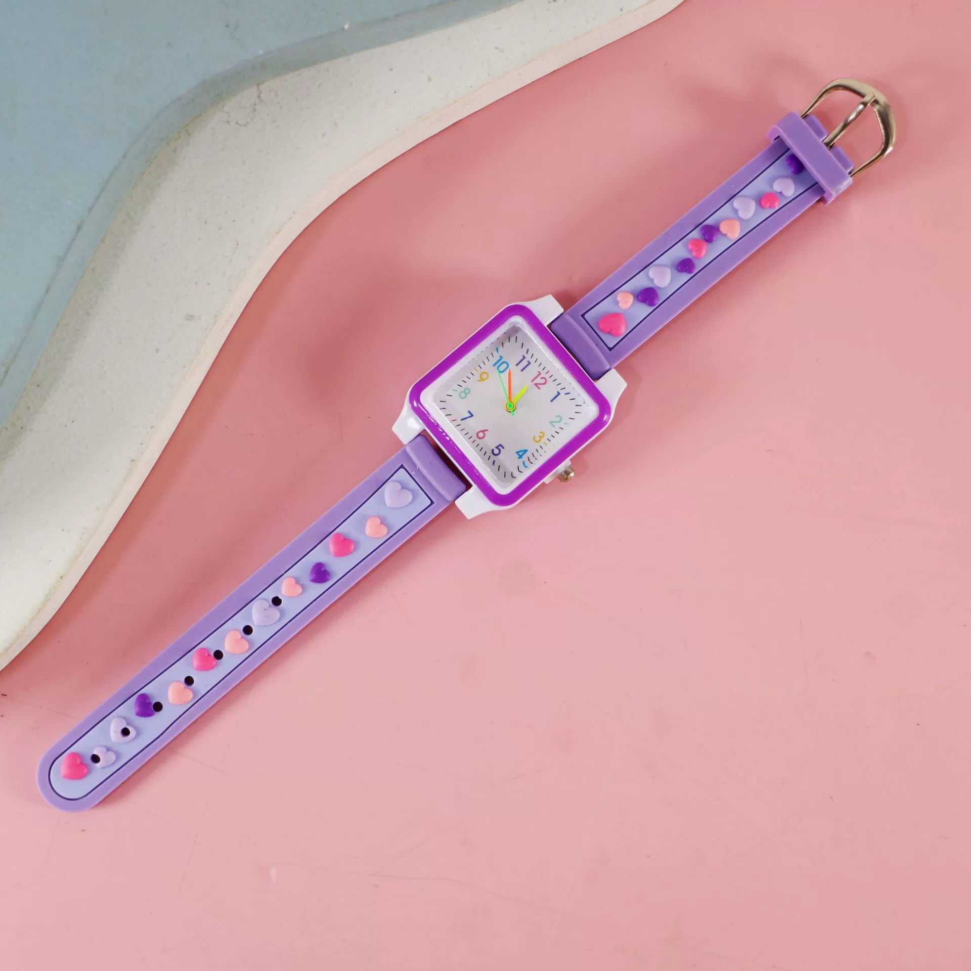 Silicone children's watch with gears, children's quartz watches