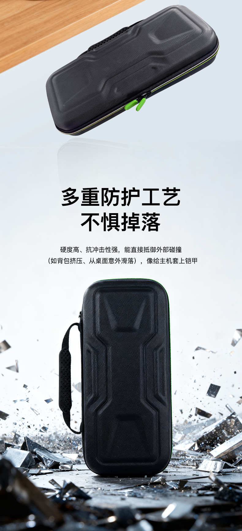 RG XBX Ally X Handheld-Schutztasche RG XBX Ally Hartglasfolie + Analog Stick Kappen Hard Case Set