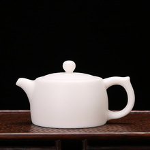 素烧白瓷羊脂玉瓷陶瓷泡茶壶带过滤泡茶器批发