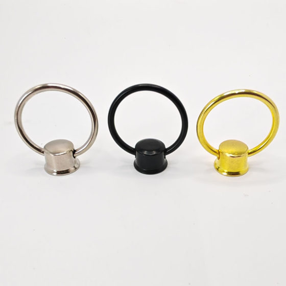 Modern Simple Home Decoration Cabinet Handle Ring Black Gold Lifting Ring Drawer Ring Single Hole Pull Ring Cabinet Door Handle