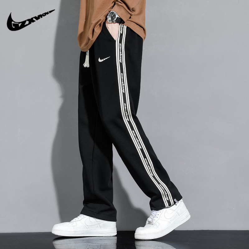 Loose Casual Pants for Men 2025 Spring Thin Straight-Leg Pants Trendy Versatile Drapey Slimming Wide-Leg Long Pants