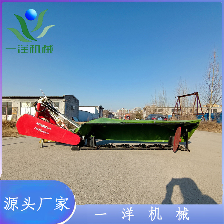 厂家供应牧草苜蓿艾草全齿轮传动收割机 拖拉机后置多圆盘割草机