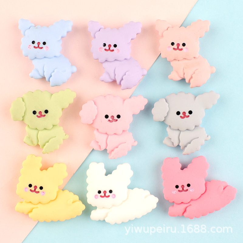 강아지 DIY 어린이 헤어 액세서리 머리핀 수제 재료 DIY 크림 접착제 휴대 전화 케이스 액세서리 구멍 신발 패치 도매