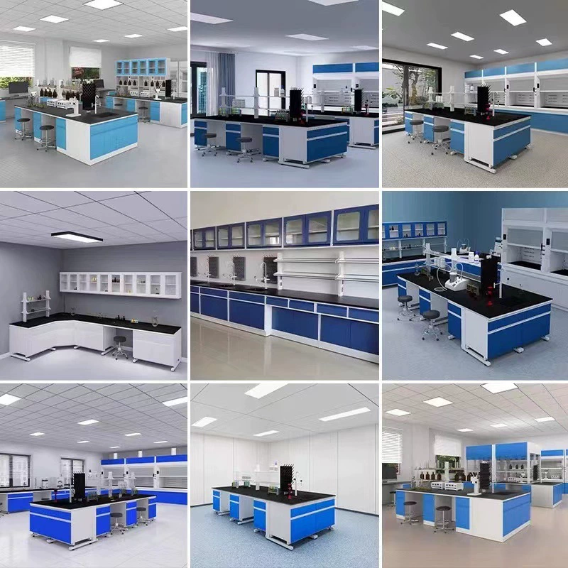 Полная стальная лаборатория Экспериментальный стол Стальной деревянный центральный стол Ультрачистый рабочий стол Лабораторный стол