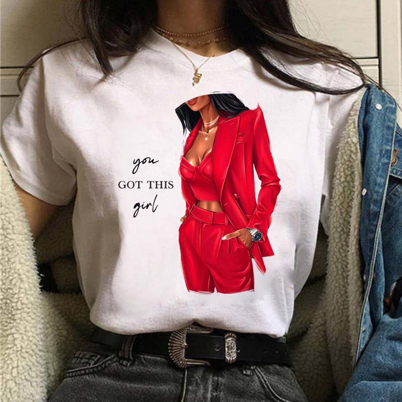 Femmes T-shirt Manche Courte T-shirts Impression Mode Portrait display picture 2