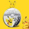 Japanese monster, cartoon coins, metal silver coin, medal, Pokemon, gold and silver