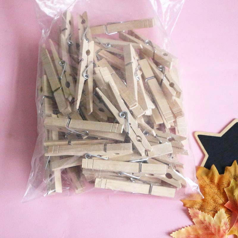 木制大夹子多规格款式文件备忘便签夹衣服裤子收纳夹子照片墙装饰