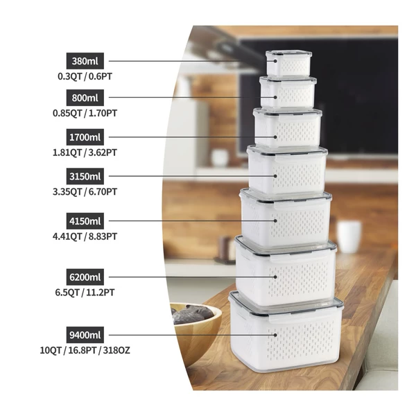 Rectangular 7-piece set [380+800+1700+3150+4150+6200+9400]