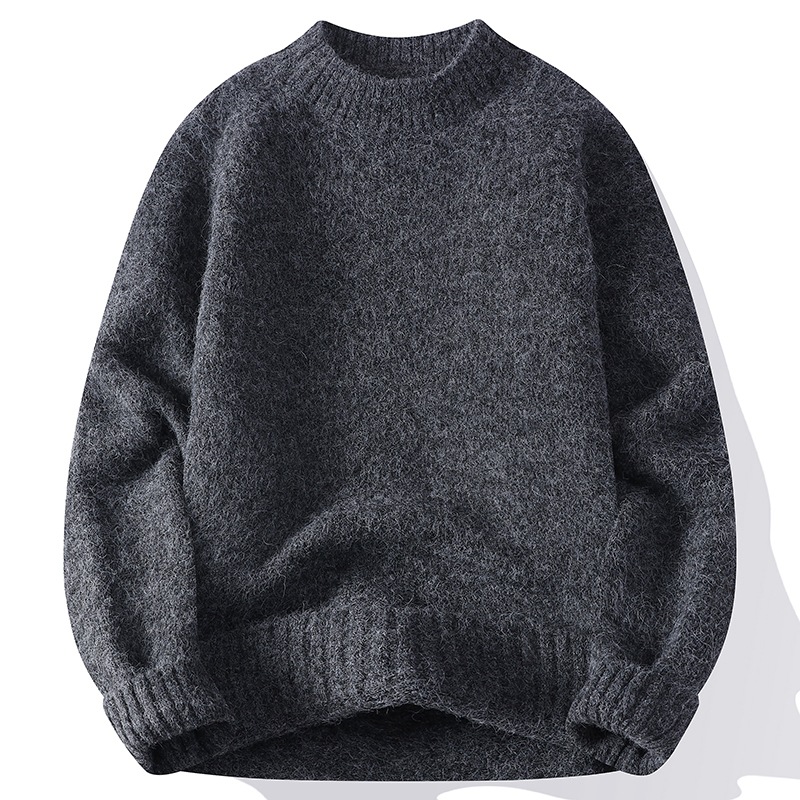 Cross-Border Export Southeast Asia Knitwear Men's New Product 2025 Autum New Fashion Trend Round Neck Knitwear Men