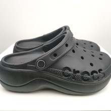 不退换厚底云朵卡洛驰洞洞鞋女夏季复古泡芙沙滩鞋增高厚底凉鞋