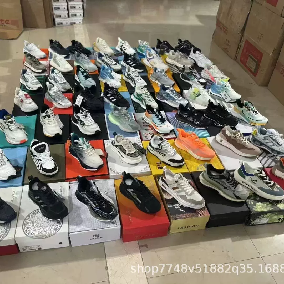 男鞋2025新款高品质摆摊休闲潮流鞋透气轻便青少年运动库存尾货鞋