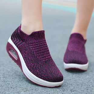 Shoes for Women 2023 Spring New Cross-Border Casual Shoes Breathable Lightweight Mother's Shoes Lace-Up Air-Cushion Sports Shoes for Women