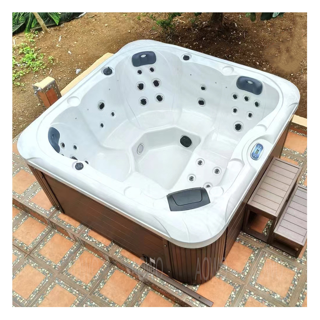 Masaje al aire libre bañera de surf spa spa 5 personas bañera acrílica villa excursión jardín jacuzzi bañera