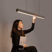 跨境北欧餐厅吊灯一字长条型现代简约餐桌吧台灯创意极简饭厅灯具