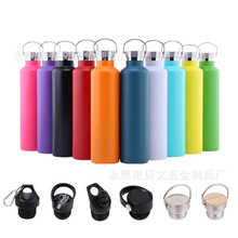 跨境美式大口保温杯户外便捷运动水壶带手柄大容量登山壶批发