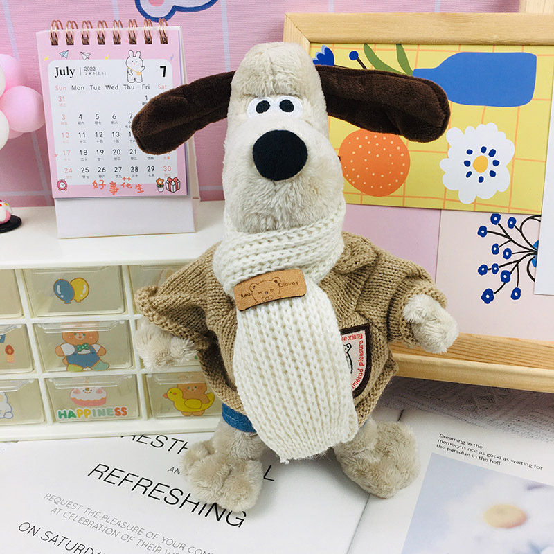 棕色小熊盾牌衣+牛仔裤+小熊围巾