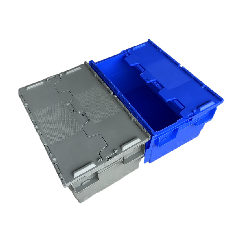 厂家现货广州连锁配送周转箱 斜插式物流箱 食品冷库配送胶框