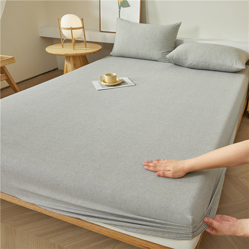 2025 nueva sábana de algodón 100 funda protectora de colchón de algodón 2025 nueva sábana universal todo incluido de cuatro estaciones 3