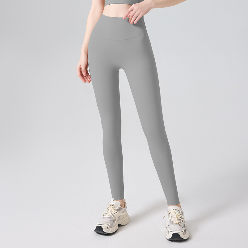 Pantalones de yoga para mujer, nuevo modelo N66, leggings deportivos ajustados de cintura alta de Lycra, levanta glúteos, para correr y hacer Pilates, ideales para hacer ejercicio al aire libre.