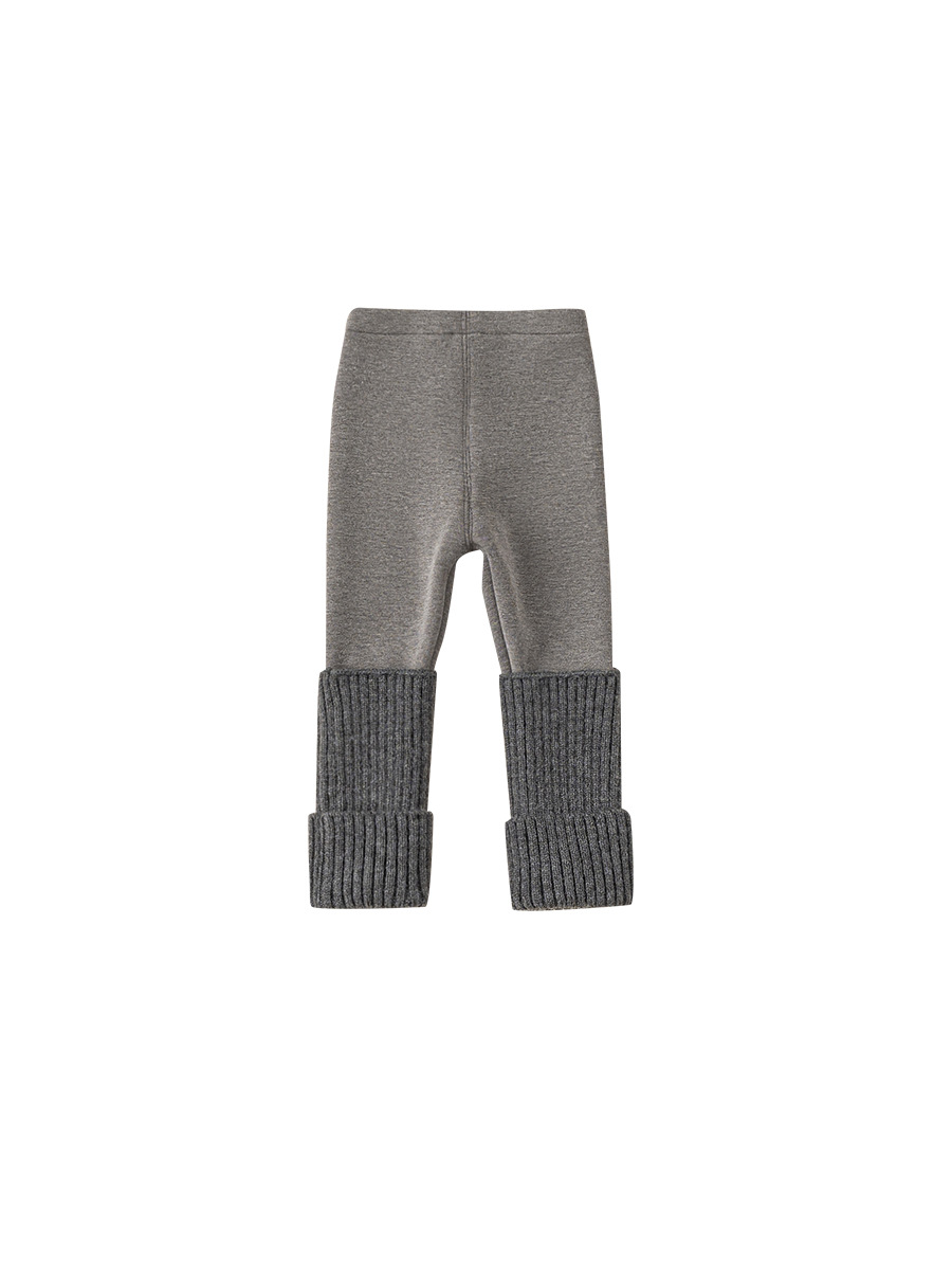 Yoobao ropa infantil para niñas leggings versátiles otoño y invierno 2025 nuevos pantalones largos de niñas con pantalones de terciopelo calientes