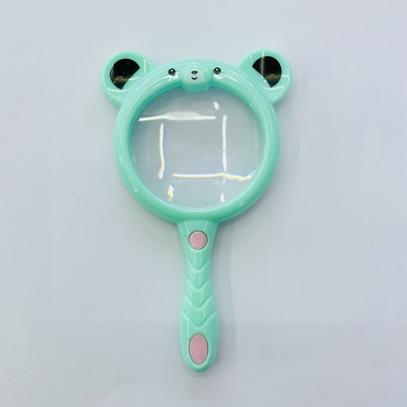 Niños anti-caída de mano de dibujos animados animal lupa Kinder ciencia experimento juguete niños lindo regalo