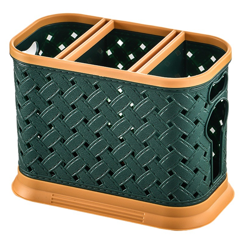 Hogar palillos titular palillos de plástico jaula cuchara Cuchillo y Tenedor caja de almacenamiento de drenaje de almacenamiento palillos de la cocina cesta caja de almacenamiento