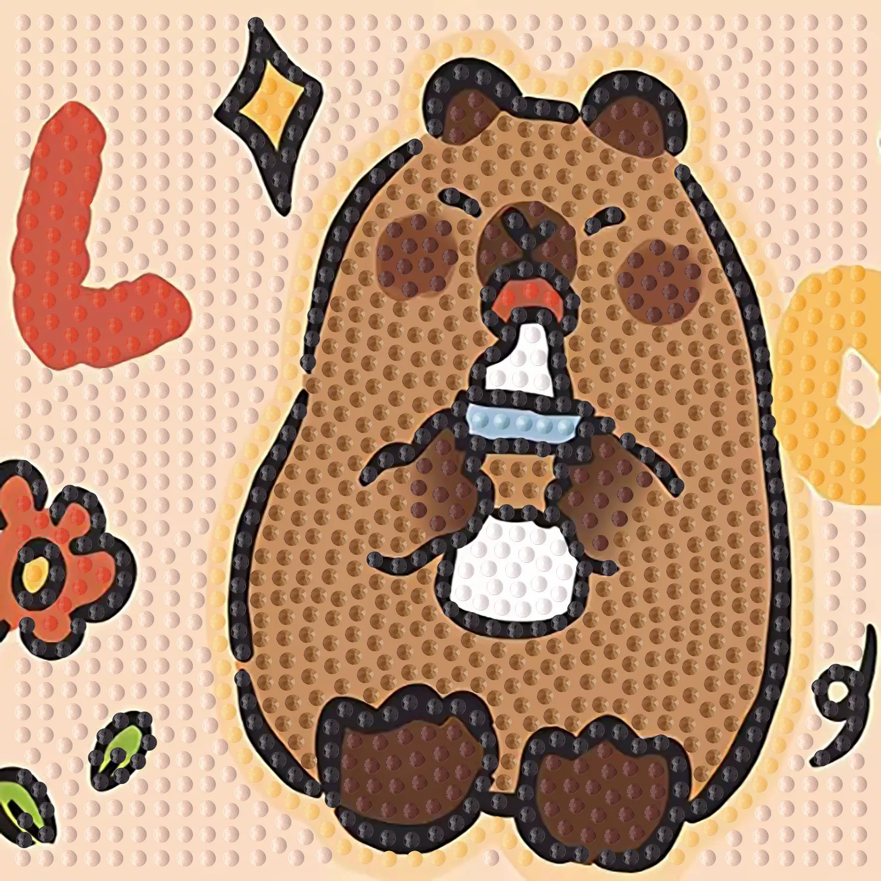 Мультяшная умная игрушка, DIY, новая коллекция, детское handmade diy, украшенная бриллиантами