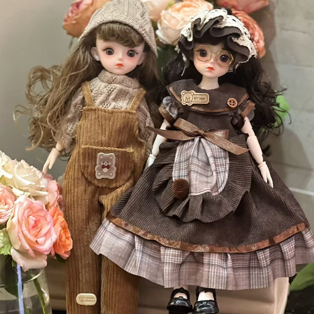 BJD muñeca 6 puntos ropa de bebé 30 cm ropa de princesa juego de juguetes para niñas juego completo de muñecas de fama en línea