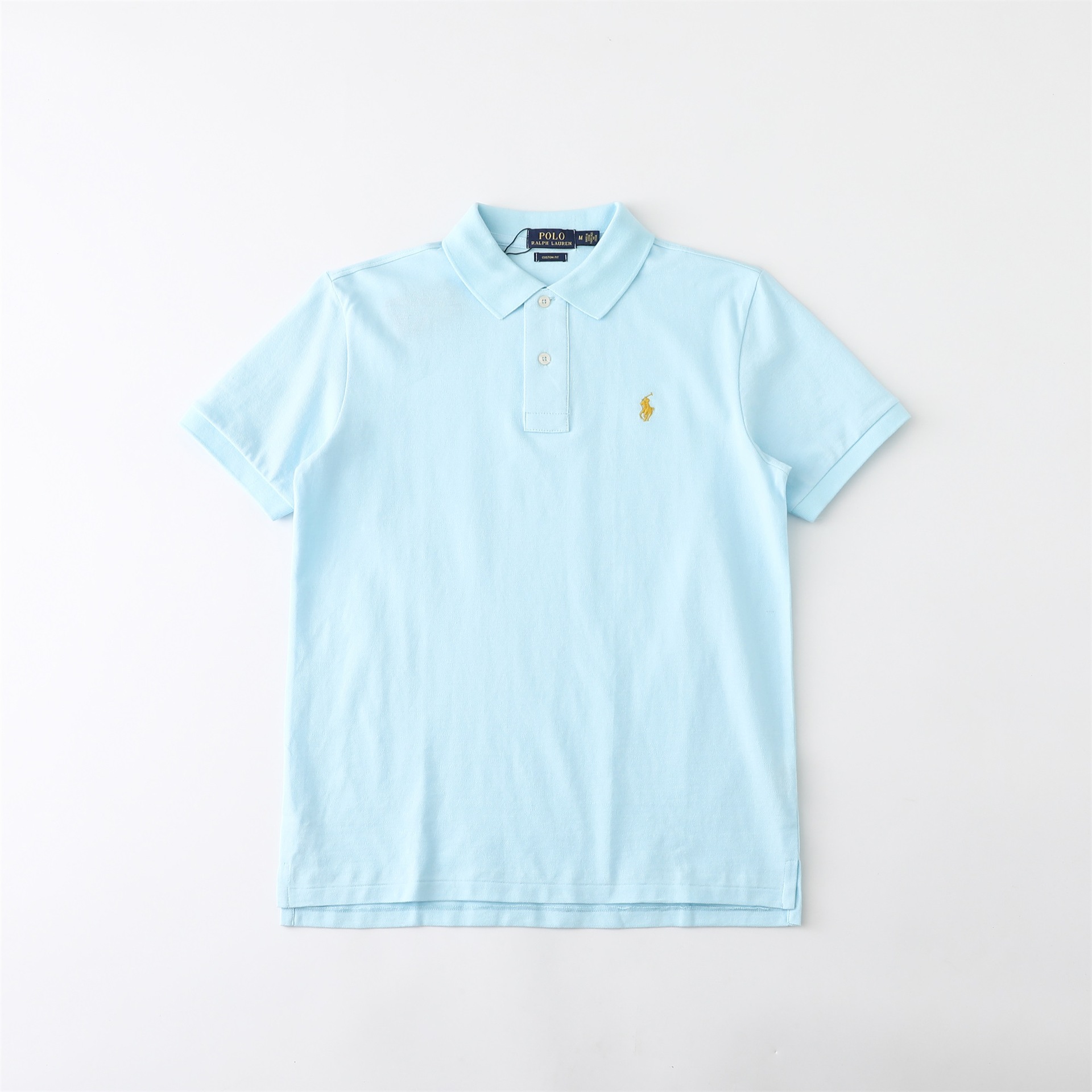 国境を越えた外国貿易供給ラフ RL 通勤カジュアル無地メンズ夏ポニーロゴ刺繍半袖ポロシャツ