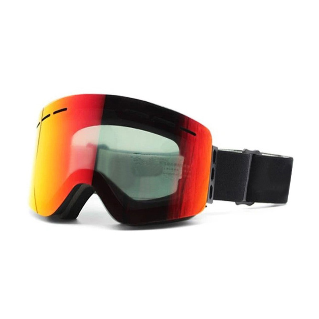 Ochelari de schi magnetici pentru adulți, echipament de schi cilindric anti-aburire cu strat dublu, card de ochelari de protecție pentru ochi, miopie_voghion.com