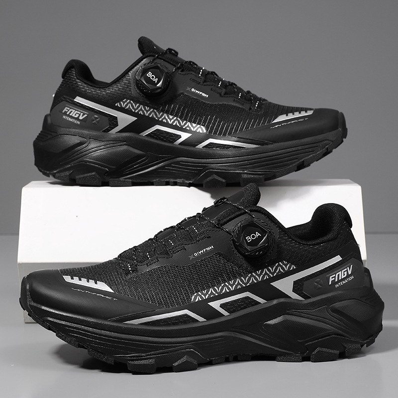 Zapatos de montaña de hebilla giratoria al aire libre impermeable al aire libre caminando zapatos de montaña de montaña zapatos deportivos casuales Aliexpress