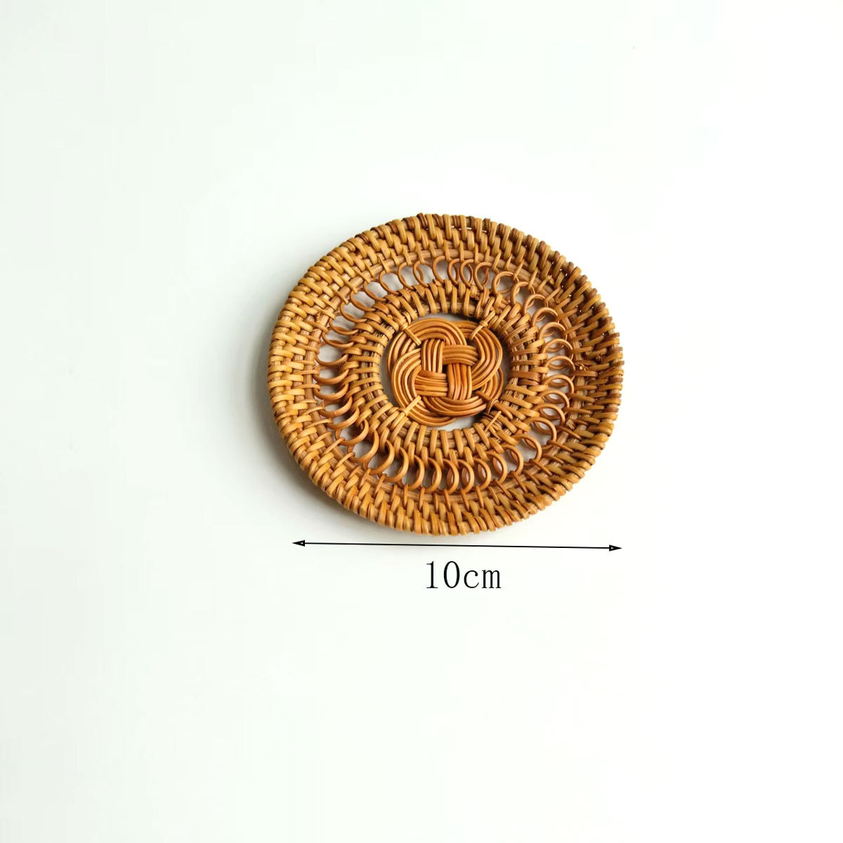 Cojín de ratán Cojín de ratán Cojín de aislamiento térmico Cojín de té de ratán de otoño tejido Cojín de olla de paja Cojín de aislamiento térmico tejido de ratán de restaurante