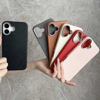 大孔素皮纹iphone16手机壳适用苹果15二合一12纯色14/13跨境17pro