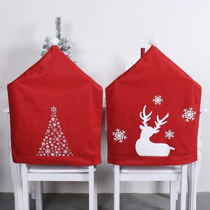 Christmas Bell Chair Cover Set - Harbour Love Snowman - Restaurant Bar Table Decoration In Stock