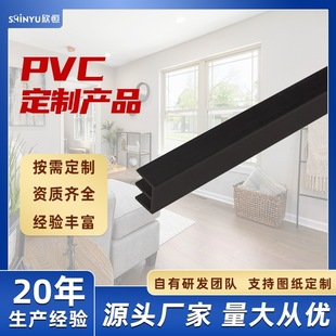 Pp Plastic Custom Black Profile with Dual Card Slots, Card Strip Processing, and Extrusion Customization