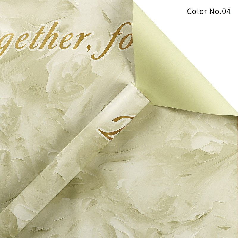 Huaxi Tu Shan amor material de embalaje de flores estampado papel de embalaje de flores moda elegante ramo florista papel de embalaje de flores