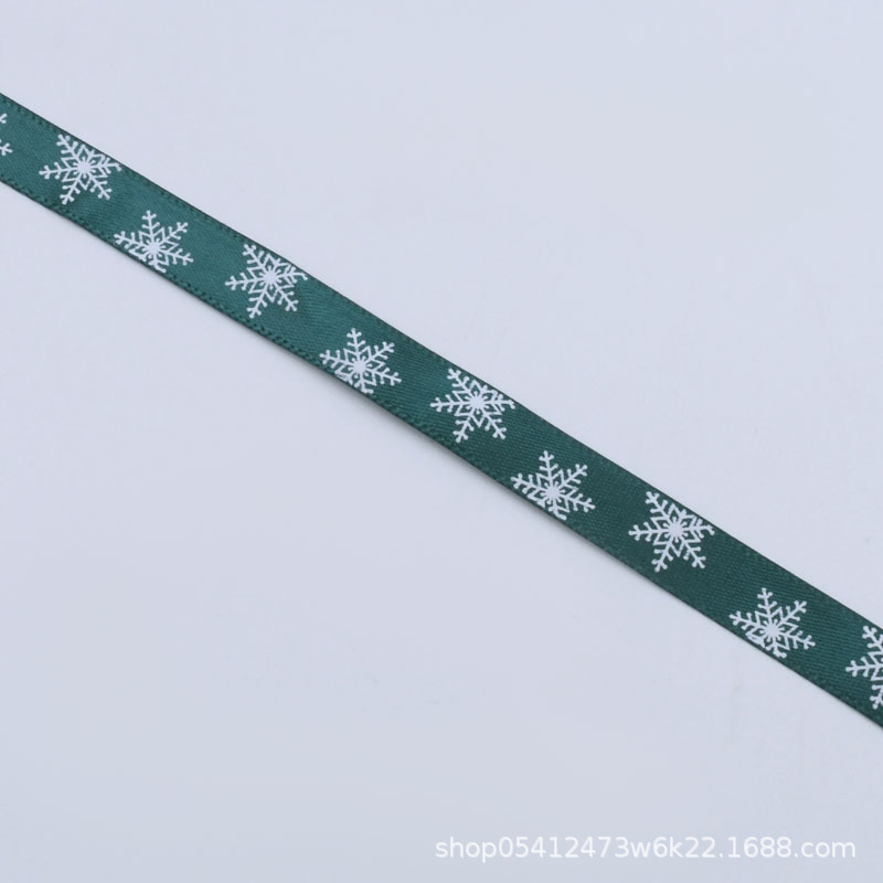 1cmクリスマスリボン箔押し印刷リボンねじ付きクリスマス装飾ギフトボックス包装リボン現物|undefined
