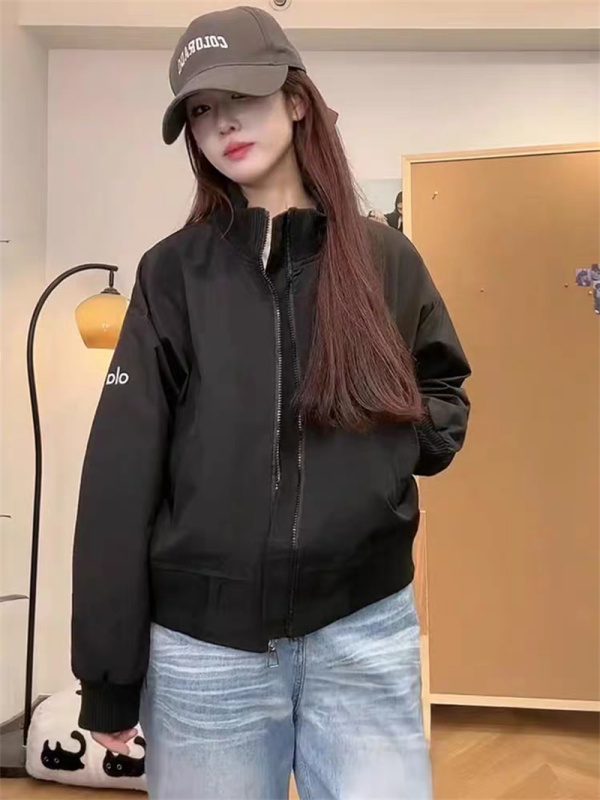 美式复古立领棒球服外套女2025秋季新款宽松小个子百搭夹克上衣潮|undefined