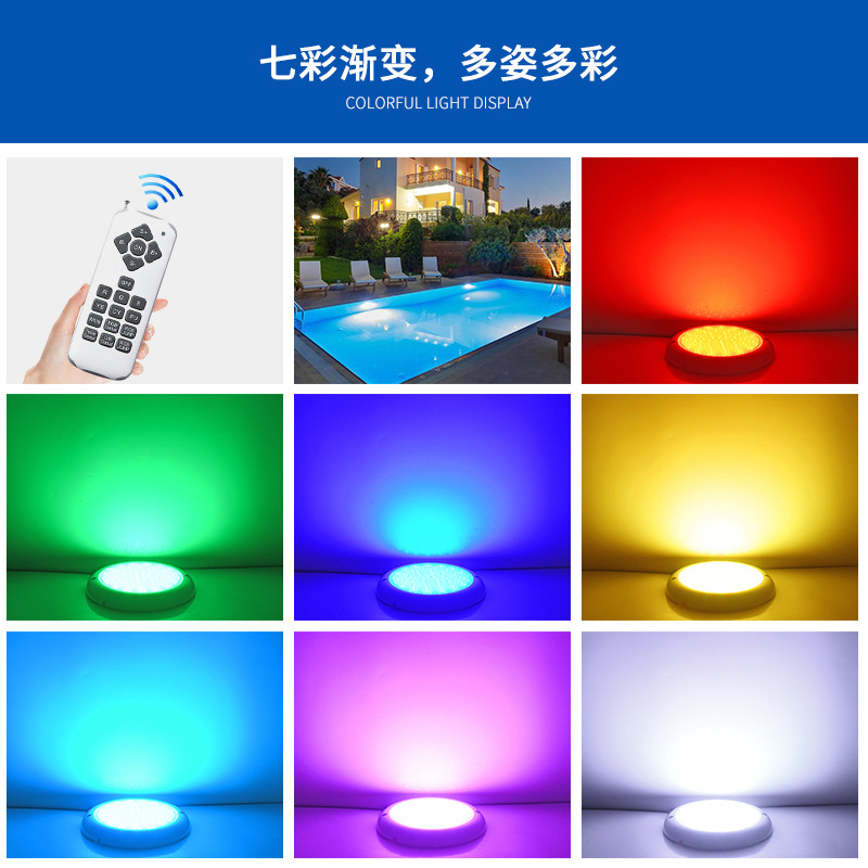 Nuevo producto en el nuevo bajo voltaje AC12v lleno de goma impermeable ip68 lámpara de piscina submarina iluminación exterior iluminación submarina image 4