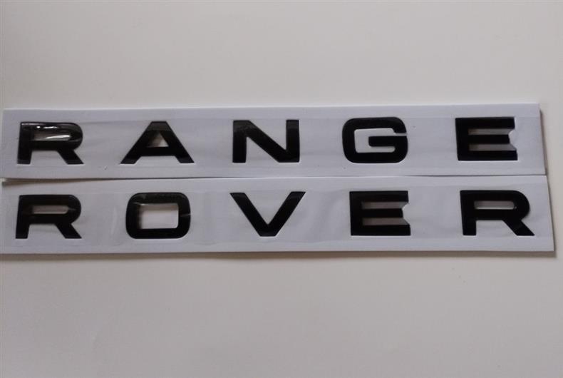 Land Rover emblem, Range Rover Sport hood lettering, English lettering decals, executive edition, Discovery Sport, modified rear emblem