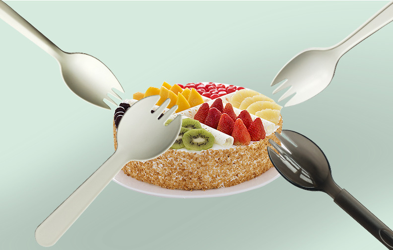 玉米淀粉叉勺一体