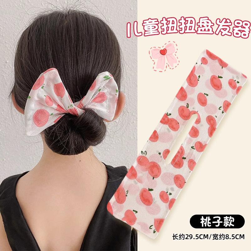 Muchas bolas de moda cabeza de cabello de chicas arco de alambre de hierro perezoso cabello de cabello mágico twist clip giratorio correa de cabello