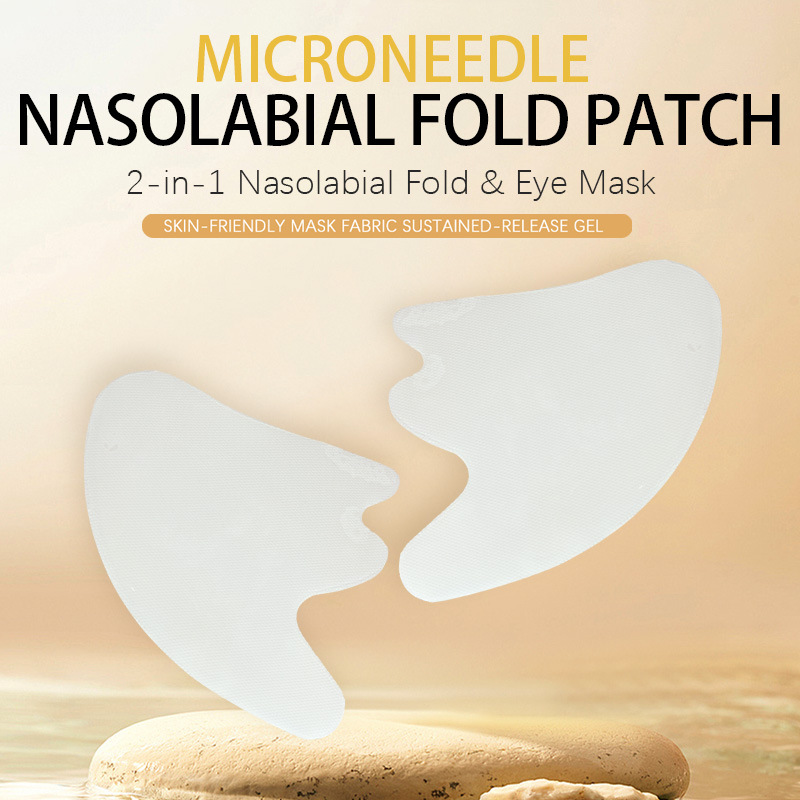 Cross-Border Fan-Shaped Nasolabial Fold Patches, Non-Woven Hydrogel, Women's Eye Care Patches, Nasolabial Fold and Mouth Corner Wrinkle Patches Manufacturer