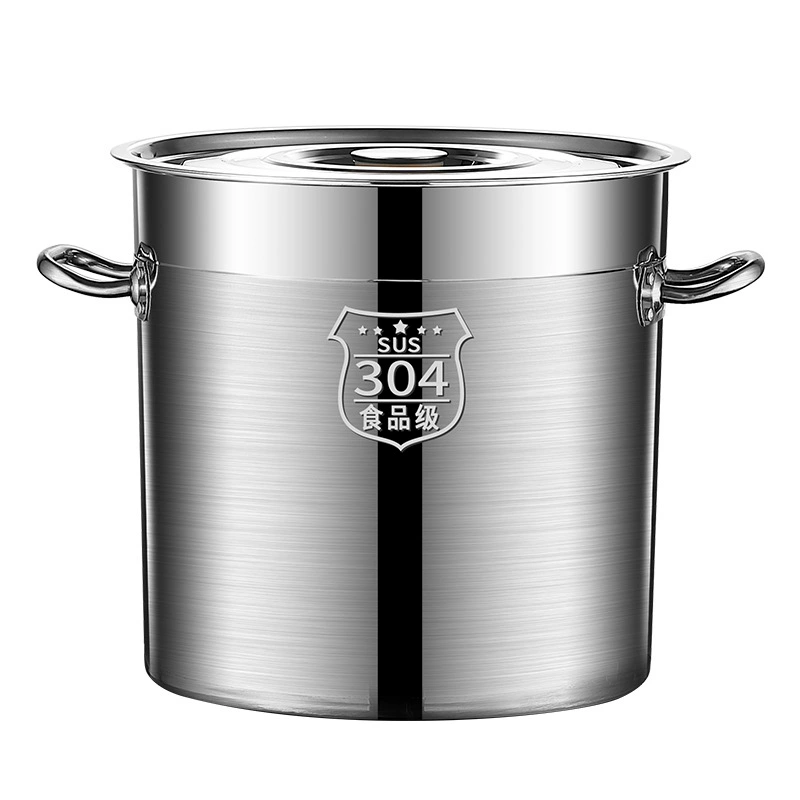 П Capacious bucket stainless steel for commercial use for home use, increased thickness