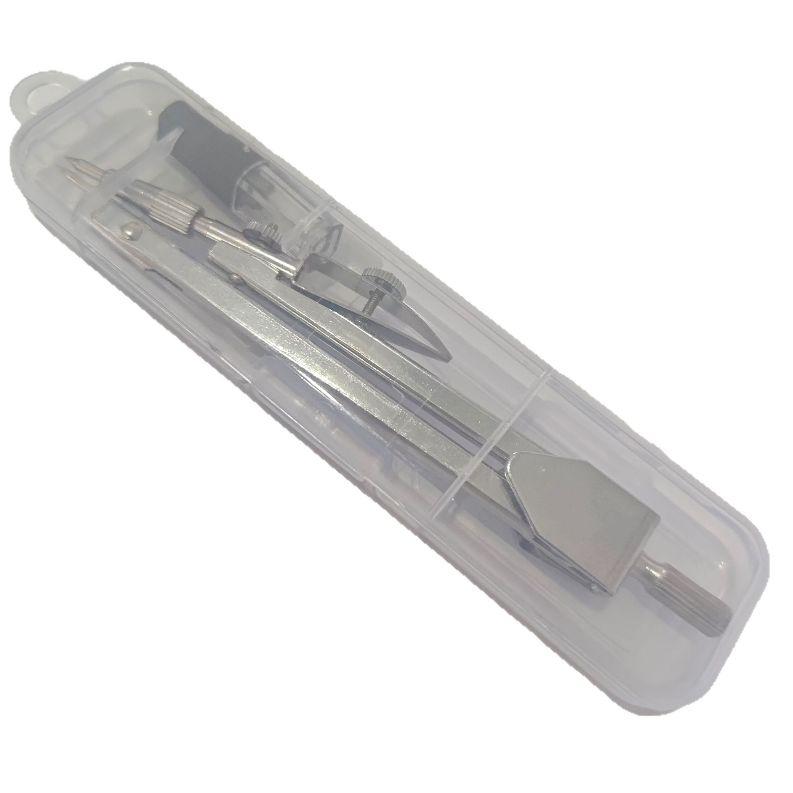 Compasas metálicas profesionales de diseño de dibujo para estudiantes papelería herramientas de dibujo con recarga de boca de pato conjunto de stock al por mayor