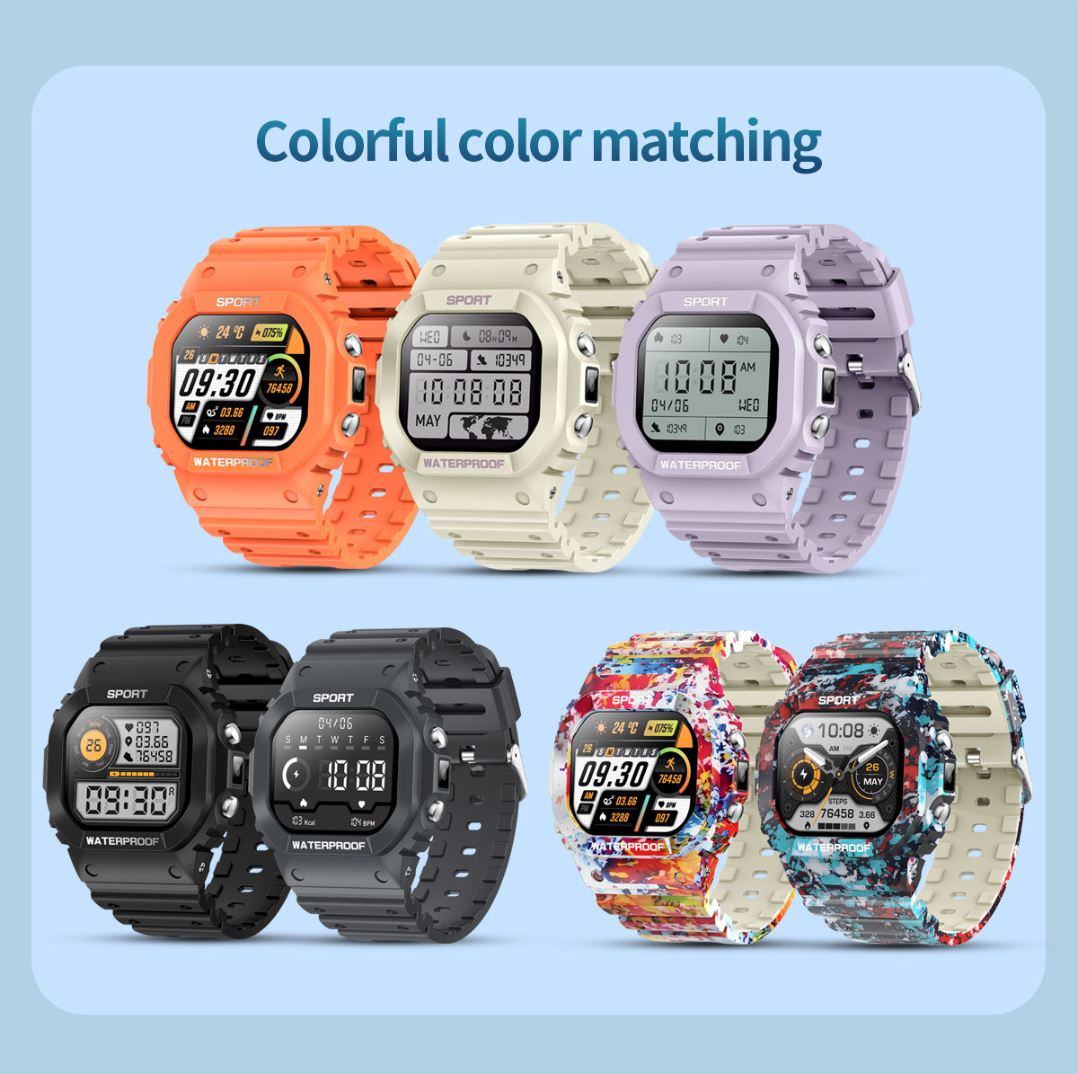 Lc31 Smartwatch Mit Touchscreen Wasserdichte Sportuhr Unisex_voghion.com