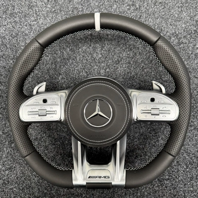Suitable for Mercedes-Benz Amg Dragonfly Style Steering Wheel Leather Assembly Steering Wheel Mercedes-Benz Car Steering Wheel Export (Steering wheel)